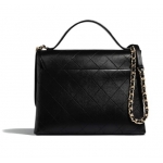 シャネル CHANEL トップハンドル フラップ バッグ ブラック AS0882 B01107 94305