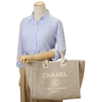 シャネル CHANEL バッグ トートバッグ レディース ベージュ ラージショッピングバッグ 2WAYショルダーバッグ A66941 B06387 NE263
