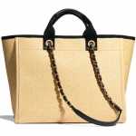シャネル バッグ レディース CHANEL トートバッグ ドーヴィル ベージュ/ブラック A67001 B05086 NB586