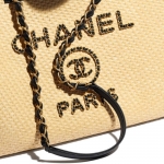 シャネル バッグ レディース CHANEL トートバッグ ドーヴィル ベージュ/ブラック A67001 B05086 NB586