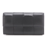 ボッテガヴェネタ BOTTEGA VENETA 2つ折り長財布 小銭入れ付き ブラック レディース 667433 vcqc4 8425