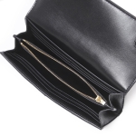 ボッテガヴェネタ BOTTEGA VENETA 2つ折り長財布 小銭入れ付き ブラック レディース 667433 vcqc4 8425