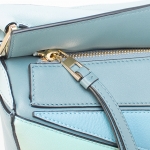 ロエベバッグ LOEWE バッグ レディース 2WAYハンド/ショルダーバッグ PUZZLE BAG [パズル バッグ] アクアブルー/ライトブルー/ストーンブルー 322 30US20 6235