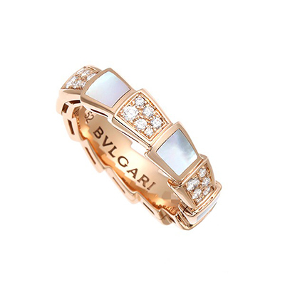 ブルガリ BVLGARI セルペンティヴァイパーダイヤリング #52 AN858043 ジュエリー ブランドジュエリー