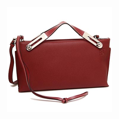 ロエベ LOEWE  ミッシー  レディース ショルダーバッグ 無地 ROUGE 赤 327 12KS28 7695