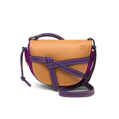 ロエベ LOEWE 新作! ゲートスモールバッグ 差し色キレイなパープル 321.51.T21