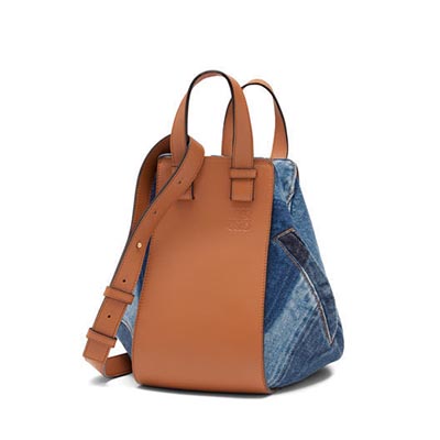 ロエベ LOEWE 一番人気!多機能&かわいいハンモック デニム＆タン  387.50.S35