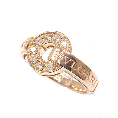 BVLGARI ブルガリ ブルガリブルガリ リング 750PG ダイヤ 7号 AN855854