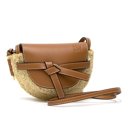 ロエベ LOEWE ショルダーバッグ TAN/NATURAL タン/ナチュラル Gate Mini Bag 329.13.U62 2924