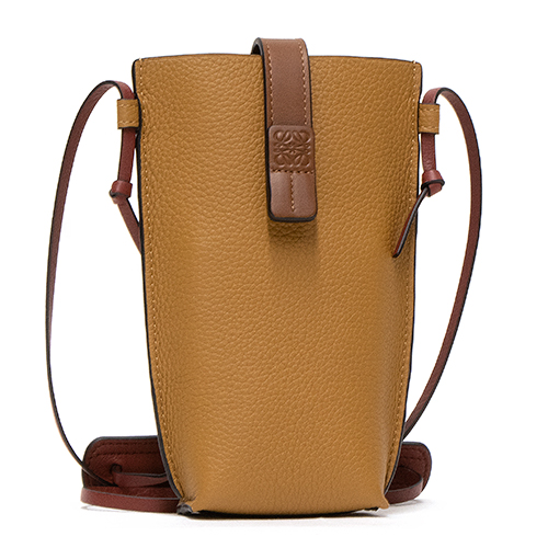 ロエベ LOEWE ショルダーバッグ ポケット ライトキャラメル/ピーカンカラー POCKET 124.12.Z45 3639