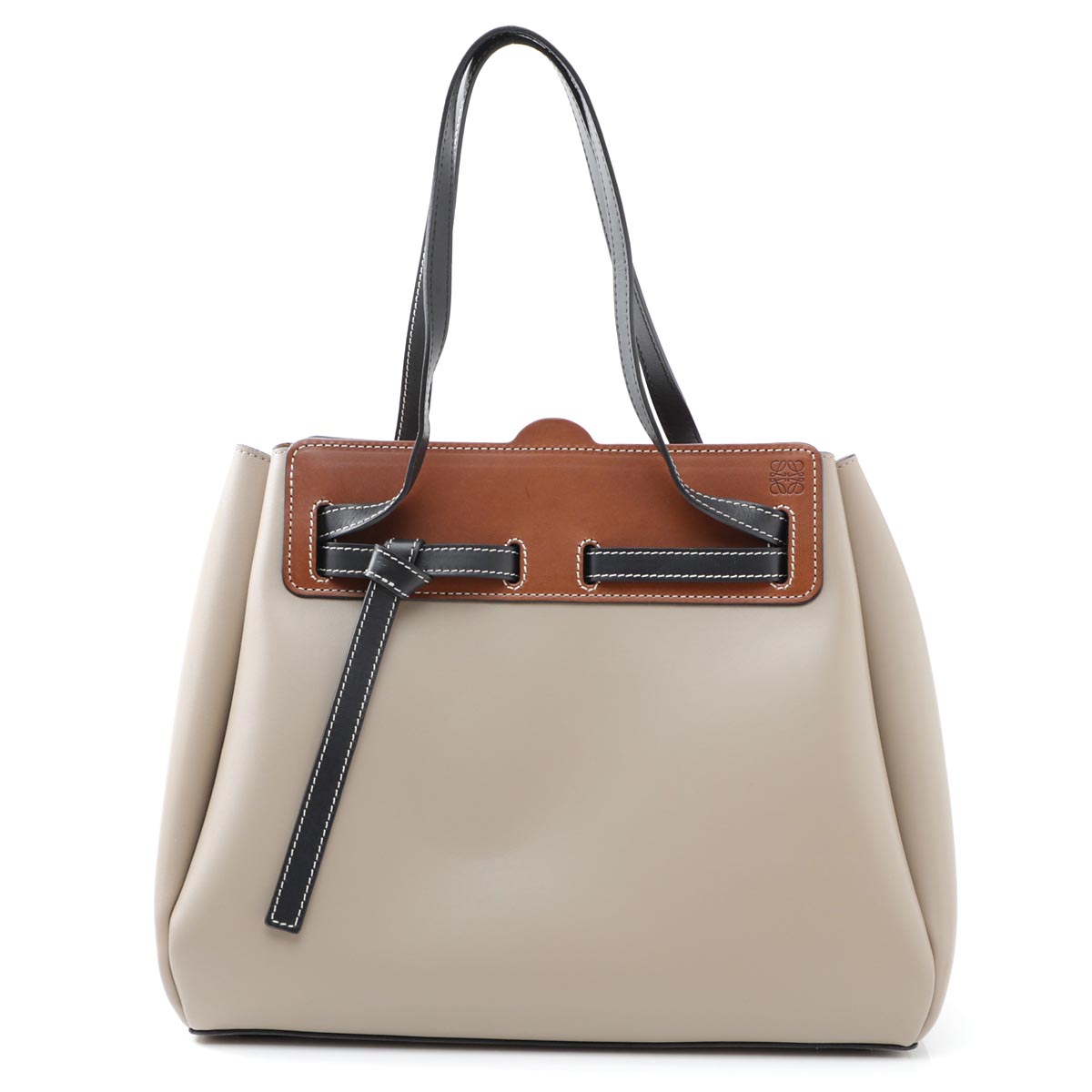ロエベLOEWE トートバッグ ベージュ レディース レザー 本革 ギフト プレゼント ラゾ ショッパー 32956 z23 1130