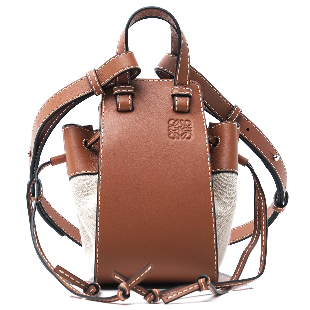 ロエベ LOEWE ショルダーバッグ 3WAY ブラウン レディース ギフト プレゼント 旅行 レザー 本革  ハンモック ミニ 31439 v07 2924