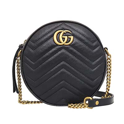 グッチ ショルダーバッグ/ポシェット バッグ レディース GGマーモント ハート ブラック 550154 0OLET 1000