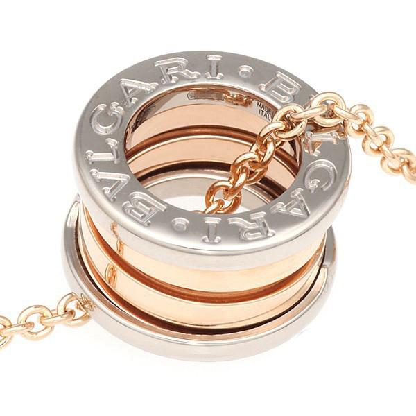 ブルガリ BVLGARI ビーゼロワン ネックレス PG/WG CL857655 新品 ジュエリー ブランドジュエリー
