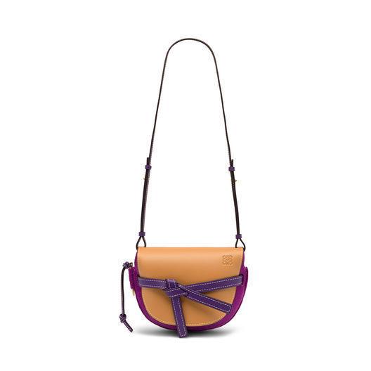 ロエベ LOEWE 新作! ゲートスモールバッグ 差し色キレイなパープル 321.51.T21