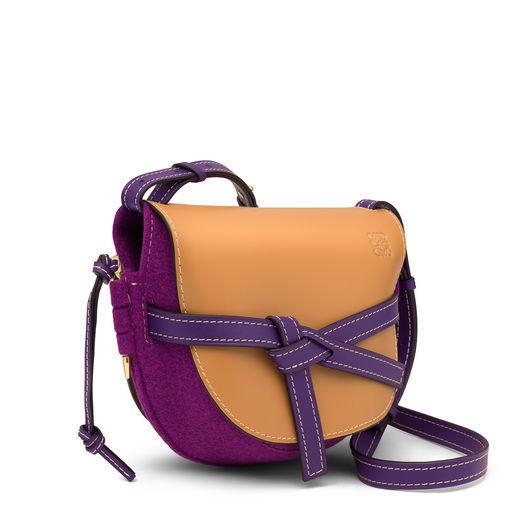 ロエベ LOEWE 新作! ゲートスモールバッグ 差し色キレイなパープル 321.51.T21