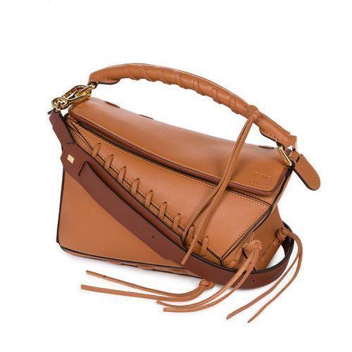 ロエベ  LOEWE 美しいクラフトマンシップ溢れる パズルレースバッグ タン 322.30ZK74
