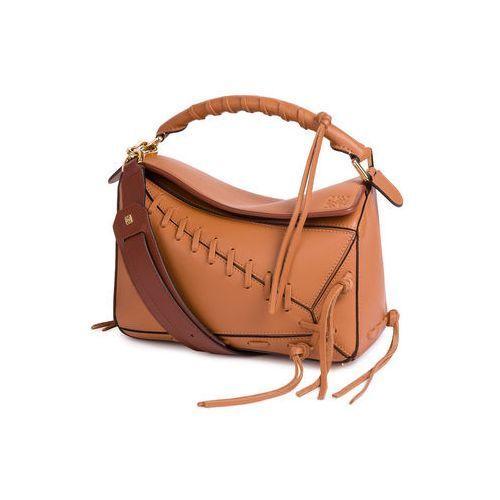 ロエベ  LOEWE 美しいクラフトマンシップ溢れる パズルレースバッグ タン 322.30ZK74