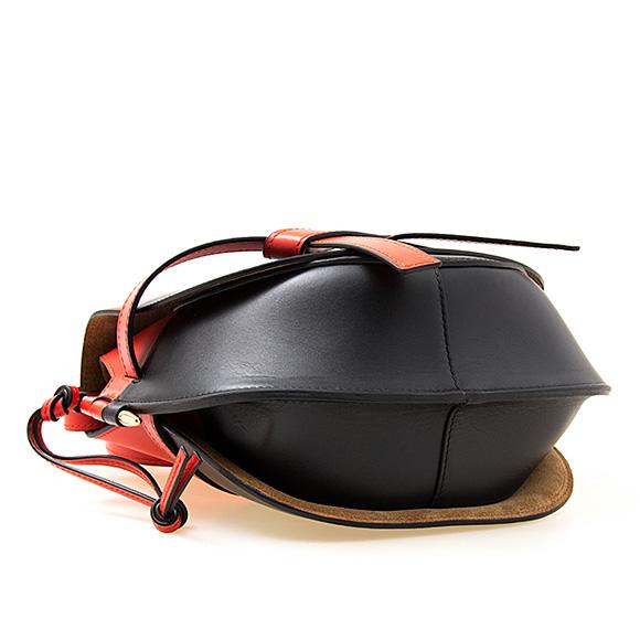 ロエベ LOEWE バッグ レディース ショルダーバッグ バーミリオンオレンジ×ブラック [ゲート カラーブロックスモールバッグ] 331 54 T20 9933