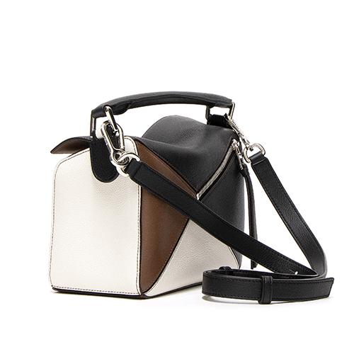 ロエベ LOEWE ショルダーバッグ パズルバッグ ブラック/ブルネット PUZZLE SMALL BAG 322.30IS21 1937