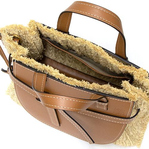 ロエベ  LOEWE ショルダーバッグ ゲートトップハンドルスモールバッグ タン/ナチュラル 329.13.U61 2924