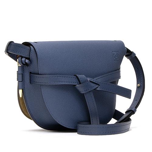 ロエベ LOEWE ショルダーバッグ ゲートスモールバッグ スティールブルー GATE SMALL BAG 321.12.T20 6490
