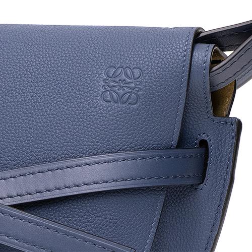 ロエベ LOEWE ショルダーバッグ ゲートスモールバッグ スティールブルー GATE SMALL BAG 321.12.T20 6490