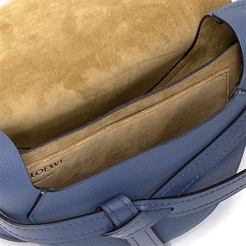 ロエベ LOEWE ショルダーバッグ ゲートスモールバッグ スティールブルー GATE SMALL BAG 321.12.T20 6490