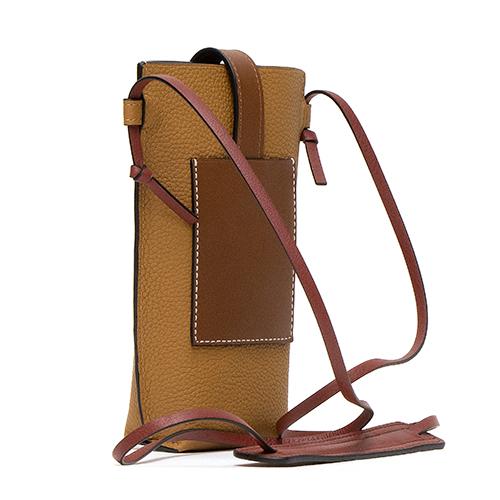 ロエベ LOEWE ショルダーバッグ ポケット ライトキャラメル/ピーカンカラー POCKET 124.12.Z45 3639