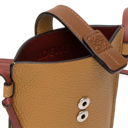 ロエベ LOEWE ショルダーバッグ ポケット ライトキャラメル/ピーカンカラー POCKET 124.12.Z45 3639
