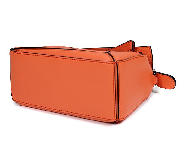 ロエベ LOEWE バッグ ショルダーバッグ 2WAY ミニ パズルバッグ クラシックカーフ オレンジ シルバー金具  レディース 322.30.U95