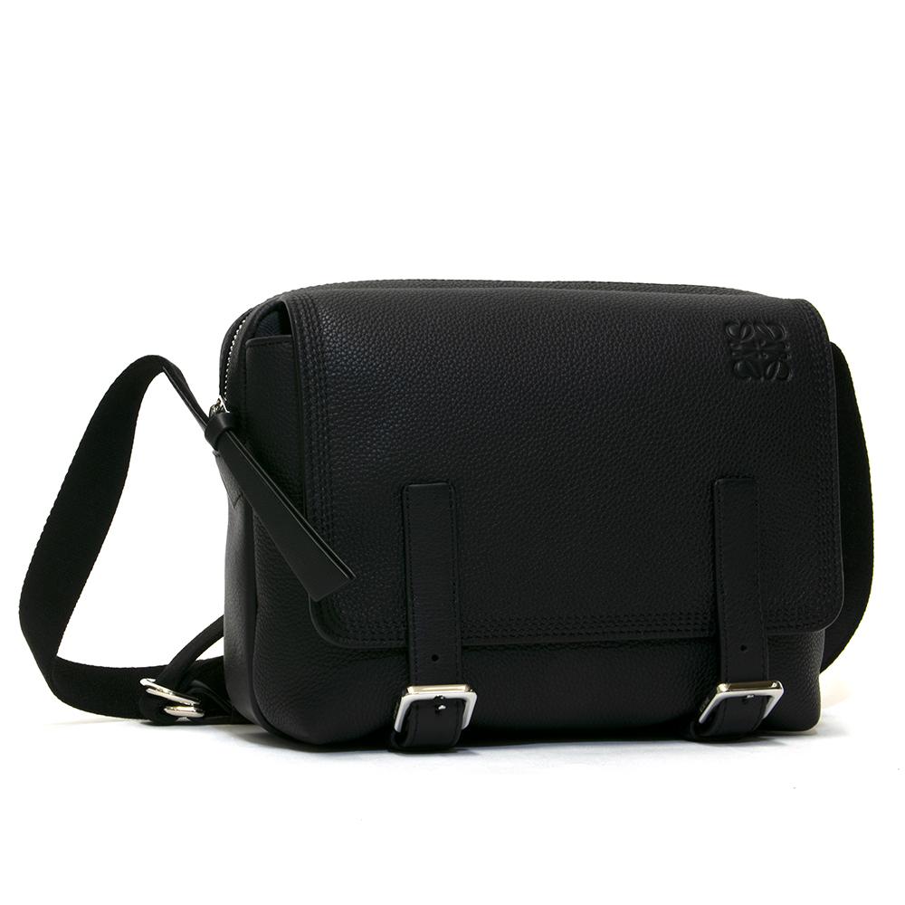 ロエベ LOEWE ショルダーバッグ BLACK ブラック Military Messenger XS Bag 313 53 U20 1100
