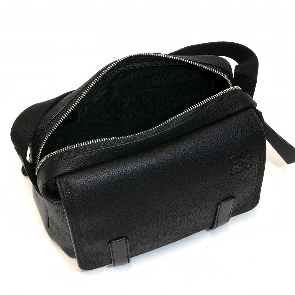 ロエベ LOEWE ショルダーバッグ BLACK ブラック Military Messenger XS Bag 313 53 U20 1100