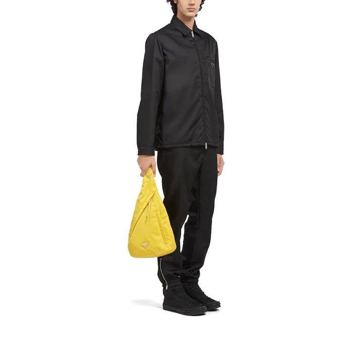 PRADA リナイロン xレザー バックパック ナイロン ボディバッグ メンズ 2VZ092_2DW3_F0010_V_OOO