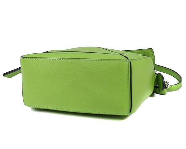 ロエベ LOEWE 2WAY ショルダーバッグ ミニ パズルバッグ クラシックカーフ ヴェルデ シルバー金具  レディース 322.30.U95​