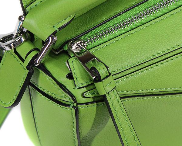 ロエベ LOEWE 2WAY ショルダーバッグ ミニ パズルバッグ クラシックカーフ ヴェルデ シルバー金具  レディース 322.30.U95​