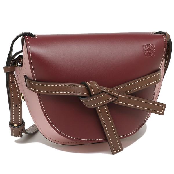 ロエベ ショルダーバッグ レディース スモールバッグ  GATE SMALL BAG LOEWE  レッド ピンク 32154T20 6948