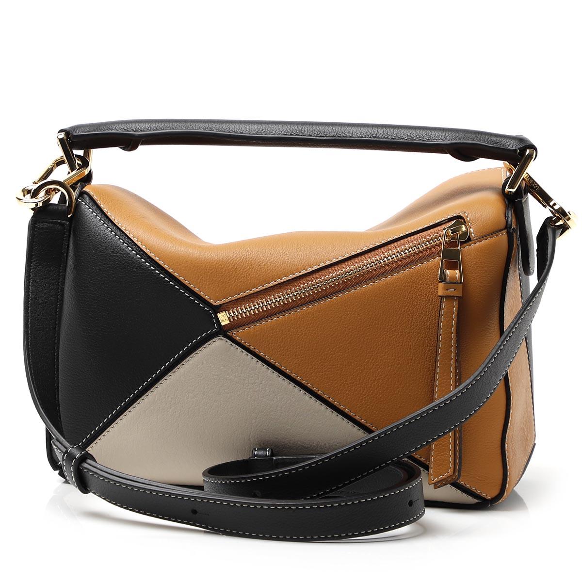 ロエベ LOEWE ハンドバッグ 2WAY ブラウン レディース ギフト プレゼント レザー 本革  パズル 32230 js21 8234