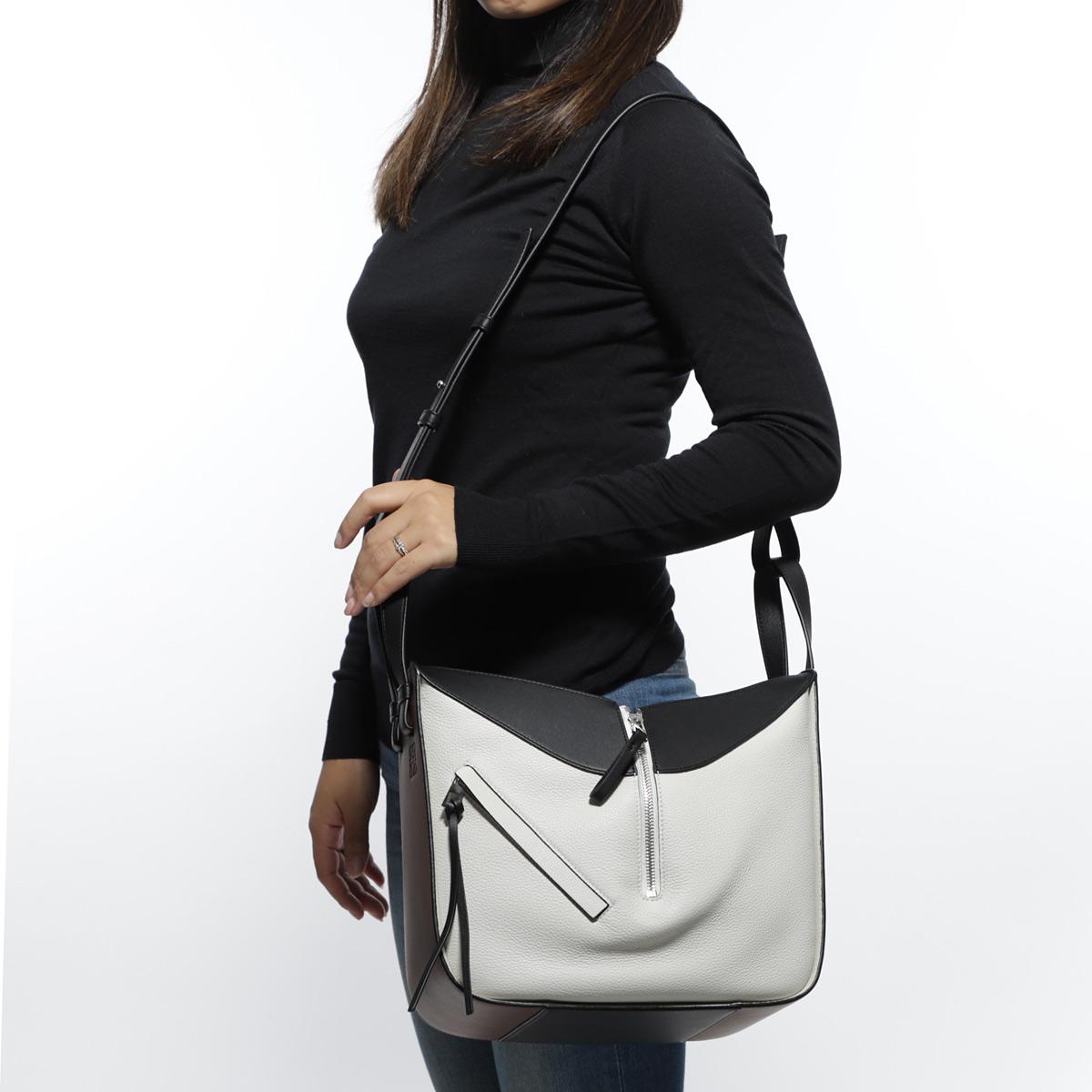 ロエベ LOEWE ハンドバッグ 3WAY ブラック レディース ギフト プレゼント 旅行 レザー 本革  ハンモック 38712 ps35 1937