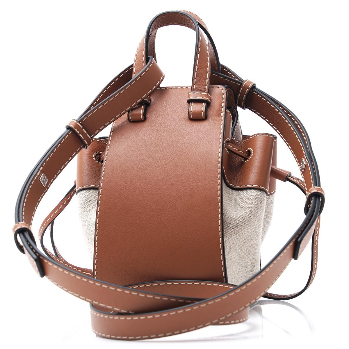 ロエベ LOEWE ショルダーバッグ 3WAY ブラウン レディース ギフト プレゼント 旅行 レザー 本革  ハンモック ミニ 31439 v07 2924