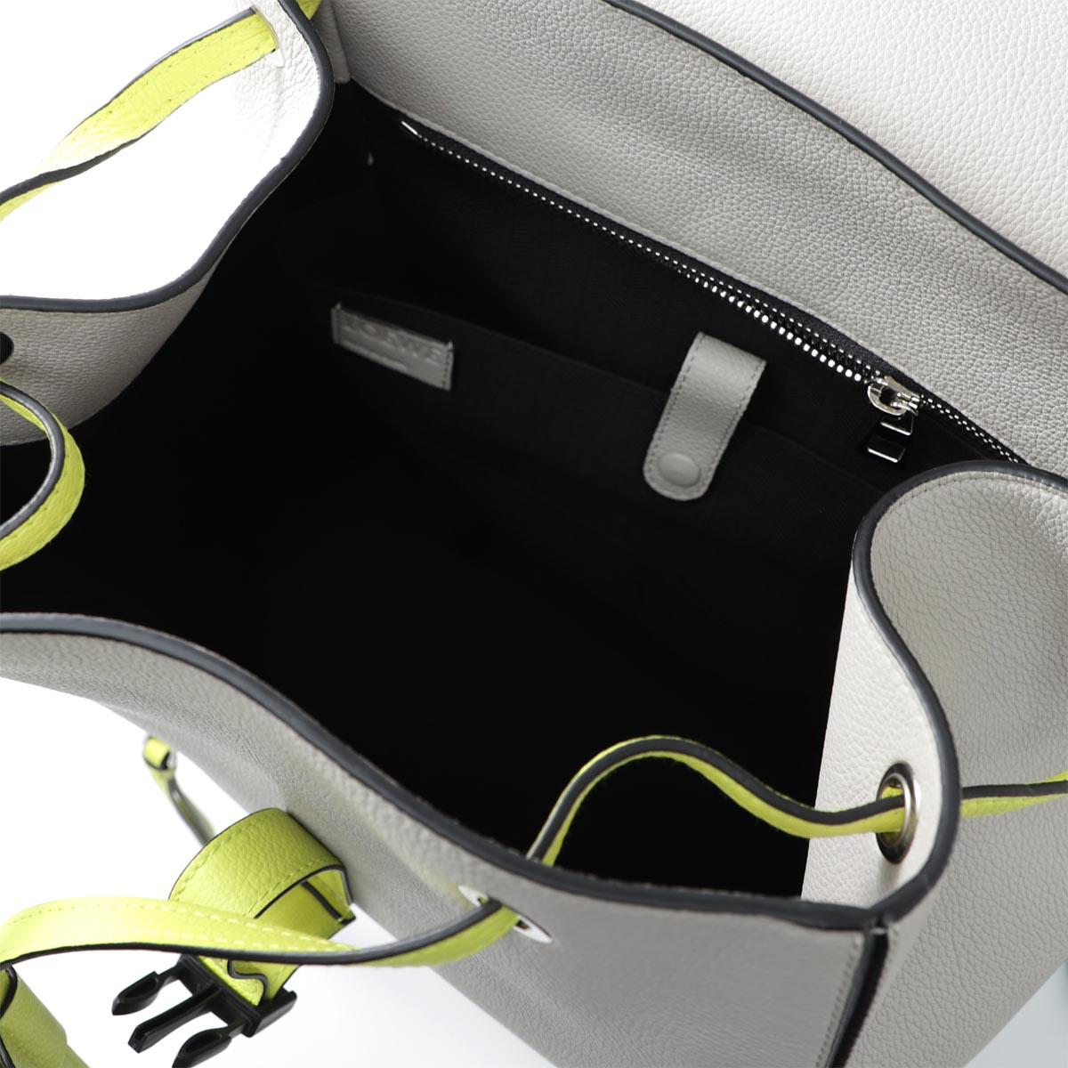 ロエベ LOEWE バックパック グレー メンズ レザー 本革 ギフト プレゼント  パズル 33512 fz54 1145