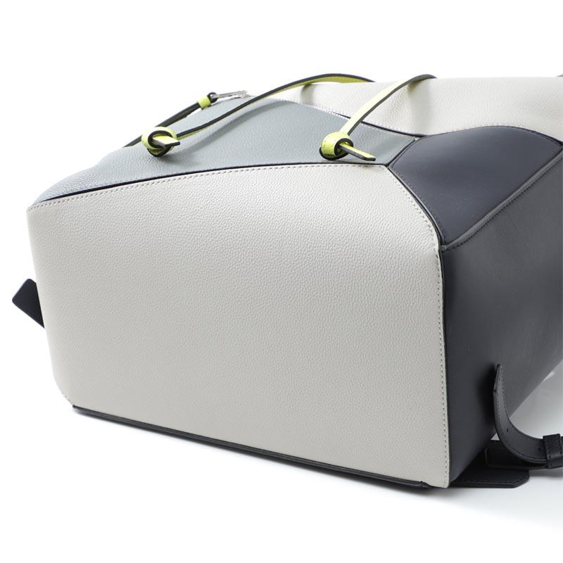 ロエベ LOEWE バックパック グレー メンズ レザー 本革 ギフト プレゼント  パズル 33512 fz54 1145