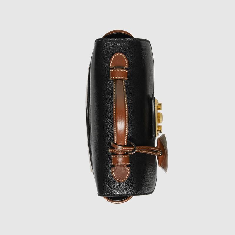 グッチ GUCCI キャンバス&スムースレザーミニショルダーバッグ 658487 2ZGAG 9785