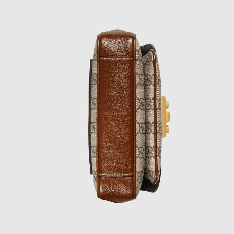 グッチ GUCCI キャンバス&スムースレザーミニショルダーバッグ 658487 2ZGAG 9785