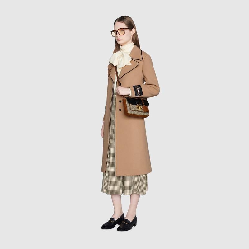 グッチ GUCCI キャンバス&スムースレザーミニショルダーバッグ 658487 2ZGAG 9785