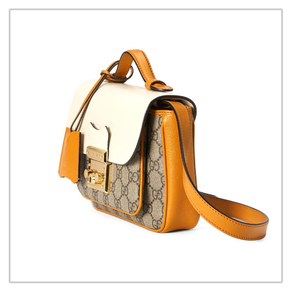 グッチ GUCCI キャンバス&スムースレザーミニショルダーバッグ 658487 2ZGAG 9763