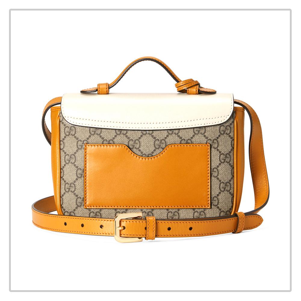 グッチ GUCCI キャンバス&スムースレザーミニショルダーバッグ 658487 2ZGAG 9763