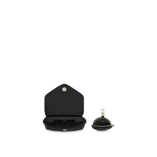 ルイヴィトン ショルダーバッグ ミュルティ・ポシェット ポーチ付き  LOUIS VUITTON ヴィトン バッグ 2way 黒 M56461