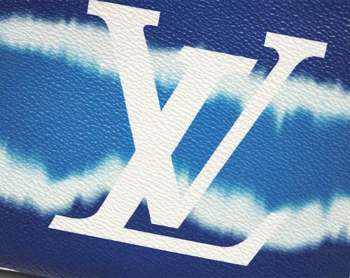 ルイヴィトン  バッグ ヴィトン LV ポーチ ショルダー モノグラム・ジャイアント LVエスカル ポシェット・ドゥーブル ジップ ブルー M69124