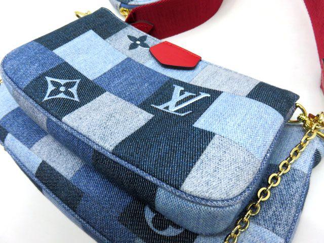 ルイヴィトン アクセサリーポーチ/コインケース/バッグ  ミュルティ ポシェット アクセソワール デニム モノグラム M44990